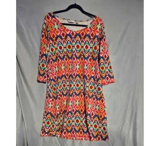 Liz Claiborne New York Women's Multicolor Print Dress